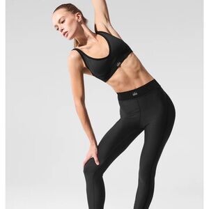 ALO Yoga Airlift High-Waist 7/8 Line Up Black Legging
